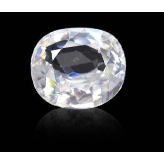 White Zircon Stone 5.14 Carat