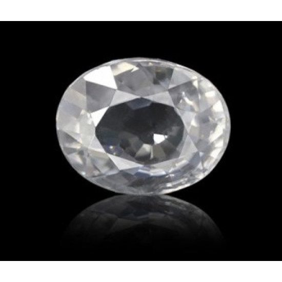 White Zircon Stone 12.09 Carat