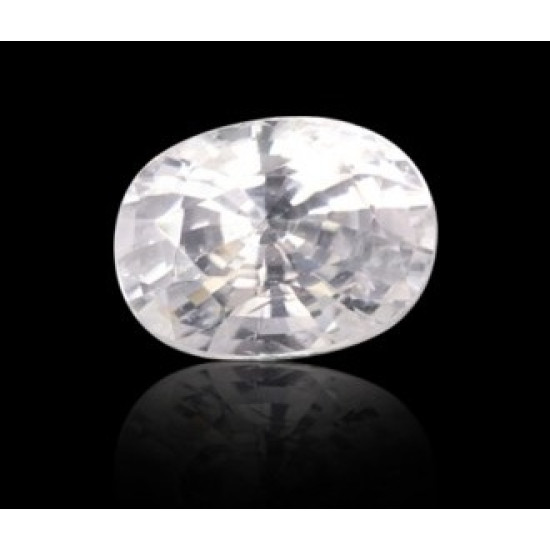 White Zircon Stone 10.59 Carat